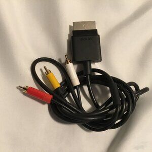 Genuine Official OEM Microsoft XBOX 360 Composite AV Cable X821376-001 Tested